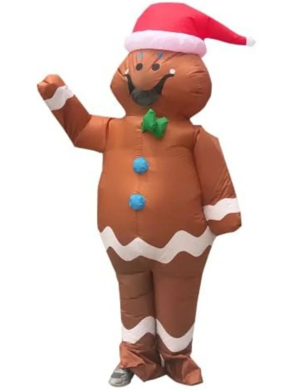 Festive Inflatable Santa Costume - Christmas Blow Up Suit for Holiday Fun